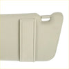 Beige suede-textured phone case with vertical strap and camera cutout for front left side car sun visor toyota venza