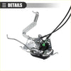 Front left side door lock actuator for toyota sequoia 2001-2007 silver metal with black wiring and green connector