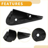 Front left side pillar triangle trim for toyota land cruiser 2008-2011 black plastic door panel with mounting holes