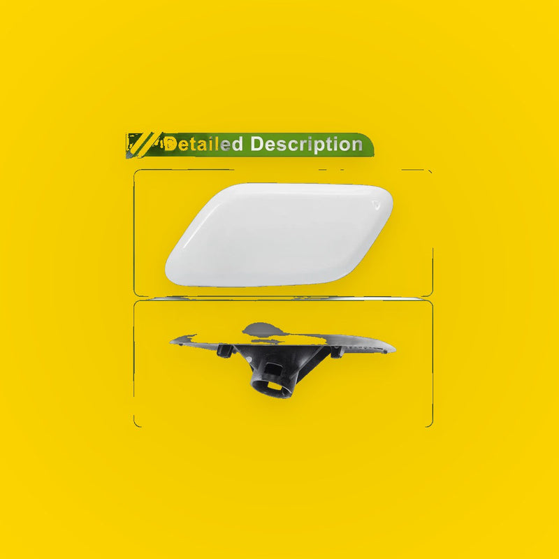 Front Left Washer Nozzle Cover for Toyota Avensis (2003-2008) - White