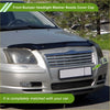 Black plastic front left washer nozzle cover cap for Toyota Avensis 2003-2008 shown from the back side