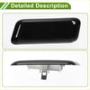 Front left washer nozzle cover for toyota land cruiser 2016-2021 black glossy plastic with silver accent on the side
