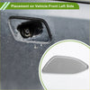 Gray matte finish plastic front left washer nozzle cover for toyota rav4 2010-2012 silver tone