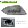 Gray abs plastic front left washer nozzle cover for Toyota Rav4 2010-2012 designed for easy replacement