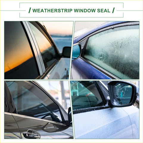 Front left weatherstrip window seal for toyota hilux 2015-2021 shown in various conditions demonstrating sealing function