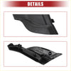 Black plastic front left windshield wiper cowl cover for toyota prius 2010-2015 with molded contours and mounting tabs