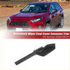 Front left black plastic windshield wiper cowl panel extension trim for toyota rav4 2020-2022 shown from back side