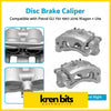 Silver metallic front lh and rh disc brake caliper set with robust design for patrol gu y61 97-16 automotive use