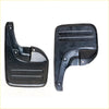 Front black plastic mud flaps with molded ridges and mounting holes for toyota hilux sr5 2005-2009