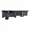 Black plastic front passenger window switch for durango grand cherokee 2011-2015 with visible metallic connectors