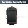 Black plastic front power window switch for Toyota Hilux Vigo 2004-2011 with rectangular textured button design
