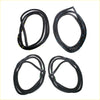 Front rear door weatherstrip for mazda familia 323 GLC MR90 1977-1980 black rubber seals with colored dot edges