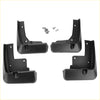 Set of four black plastic front and rear mud flap splash guards with screws for 2019-2020 toyota avalon