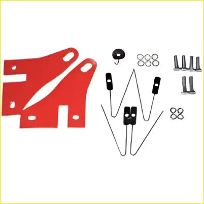Front recovery tow point kit with red plastic and metal mounting brackets screws for ford everest ua1 ua2 diesel 2015