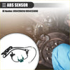 Front right black abs wheel speed sensor with green connector and black wiring for 2000-2004 toyota avalon