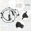 Front right abs wheel speed sensor cable assembly in black with connectors and brackets for toyota hilux vigo 2005-2015