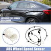 Front right black abs wheel speed sensor for toyota hilux viii pickup with white plastic connector and black wiring