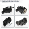 Front right brake wheel cylinder for Toyota Dyna 1999-2008 black cast iron with silver gear-like output shaft and brackets