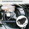 Front right brake wheel cylinder for toyota dyna 1999-2008 with black body metallic piston and threaded mounting hardware