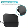 Black rectangular front right bumper tow hook cover made of premium abs plastic for 2014-2019 toyota highlander