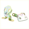 Shiny metallic front right door hinge brackets with rainbow iridescent finish for toyota hilux 1983-1991