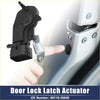 Front right door lock latch actuator for Toyota 4Runner 96-02 black plastic with metal mounting bracket shown from back side