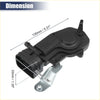 Front right door lock latch actuator for toyota 4runner 1996-2002 in black plastic with metallic bracket