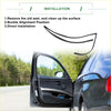 Black rubber front right door window run channel seal strip for toyota made for automotive installation