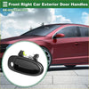 Black plastic front right exterior door handle for 1995-1999 toyota avalon with circular pull knob and spring mechanism