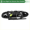 Front right exterior door handle for toyota avalon 1995-1999 black plastic with silver spring and yellow release mechanism