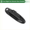 Front right exterior door handle for toyota land cruiser 2008-2021 black plastic with smooth glossy finish and pull grip