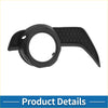 Front right fog light grill for toyota 4runner with black rubber grip handle and honeycomb textured mounting ring