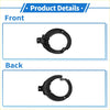 Black plastic front right fog light grill mounting ring with bracket and pre-drilled holes for toyota c-hr 2018-2021