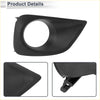 Front right fog light grill for toyota vios 2014-2015 black plastic housing with smooth matte finish and molded contours