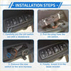 Front right power window switch for toyota avanza 2007-2008 black plastic with labeled buttons for driver and passenger windows