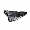 Black plastic front right side bumper trim with molded contours and small red button for toyota hilux revo 2015-2023