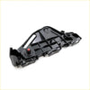 Black plastic front right side bumper trim for toyota hilux revo 2wd 2015-2023 with red button and compartments
