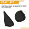 Black plastic front right side pillar triangle trim for toyota land cruiser lightweight durable corner piece