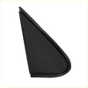 Black triangular front right side pillar trim piece for Toyota Land Cruiser with smooth molded plastic surface