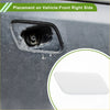 Clear rectangular front right washer nozzle cover made for 2013-2015 toyota land cruiser fuel door