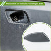 Gray plastic front right washer nozzle cover designed for 2010-2012 toyota rav4 fuel door area