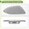 Front right washer nozzle cover for Toyota Rav4 2010-2012 silver matte plastic with sleek curved design and mounting tabs