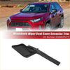 Black plastic front right windshield wiper cowl panel extension trim for toyota rav4 2020-2022 view of back side