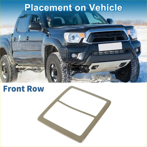 Beige plastic front row vent cover for toyota tacoma 2016-2023 in light brown for headlight trim bezel replacement