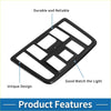 Black plastic front row light trim bezel with geometric cutout design for toyota voxy noah 90 2022 air vent cover