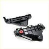 Black plastic front side bumper with red screw caps and molded features for toyota hilux revo 2wd 2015-2023