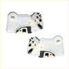 Front side door lock actuators for Toyota Hilux Revo 2015-2023 white plastic with black and beige mechanical parts