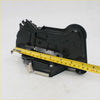 Black plastic front side door lock actuator for Toyota Hilux Revo 2015-2023 with yellow measuring tape on top