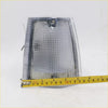 Clear rectangular front signal corner light with textured lens and metallic frame for mazda b2200 1980-1993