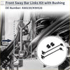 Black metal front sway bar links kit with bushings for toyota matrix suspension 2003-2014 in back view